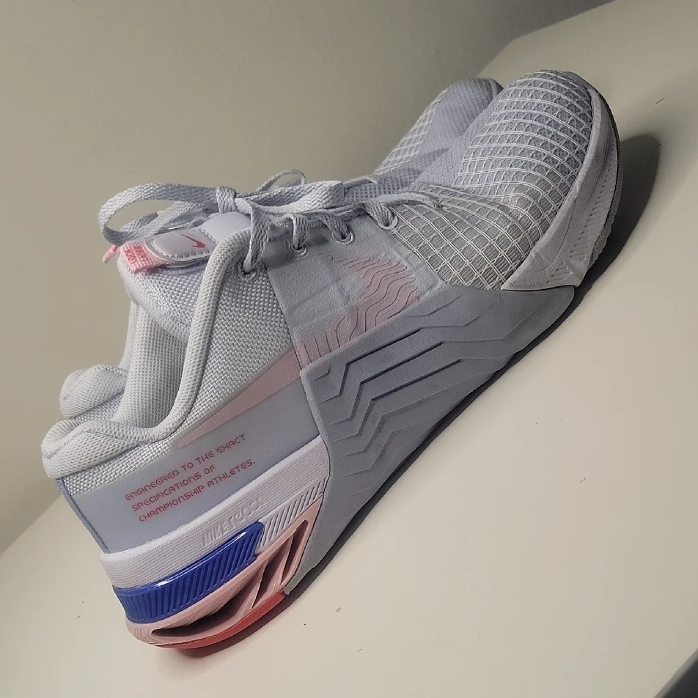 Nike Gray and Pink Athletic Shoes Lightweight Mesh Design